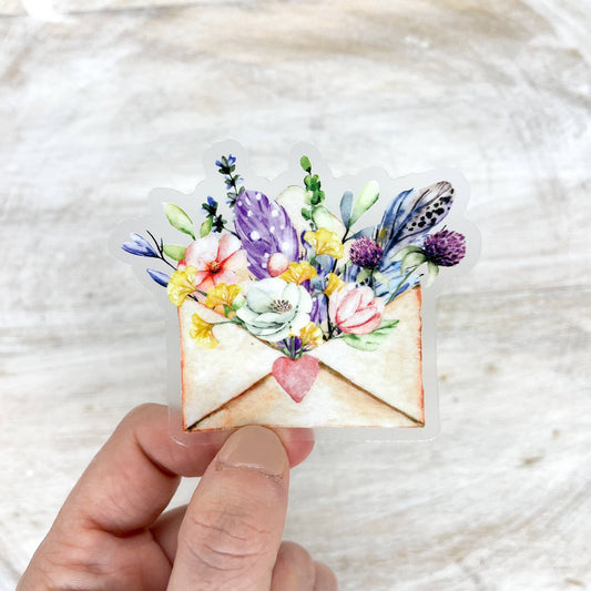 Floral Envelope Sticker