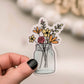 Mason Jar Flowers Sticker