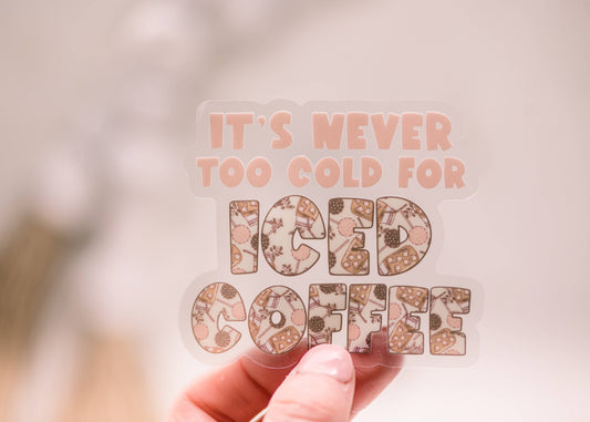 Iced Coffee Sticker