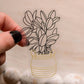 Plant Clear Vinyl Sticker