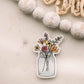 Mason Jar Flowers Sticker